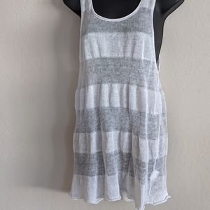 Eileen Fisher White Sheer Top